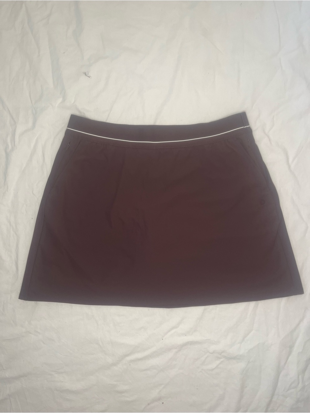 Soybu Black Mini L Skirt with Contrast Waist Trim